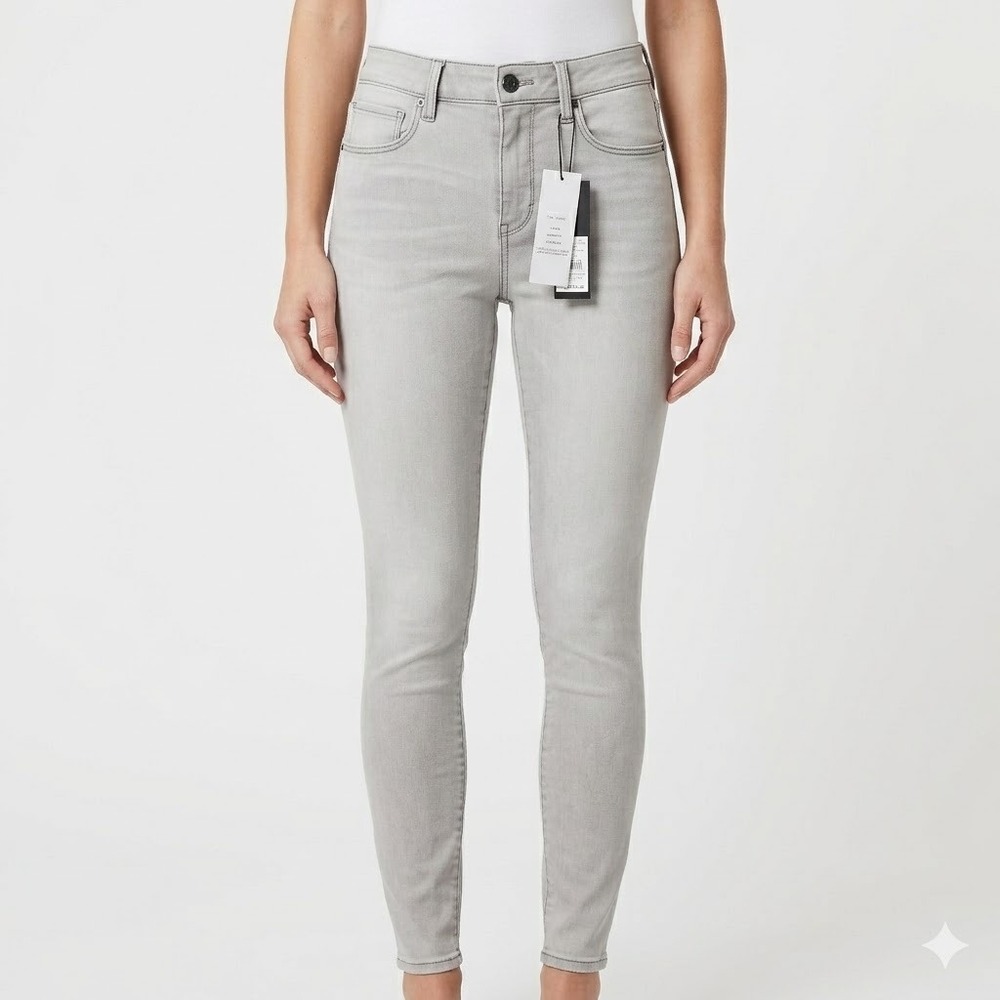 WHBM NWT Jeanie‎ Denim High Rise Denim Legging Pants Women's Size S Regular Grey
